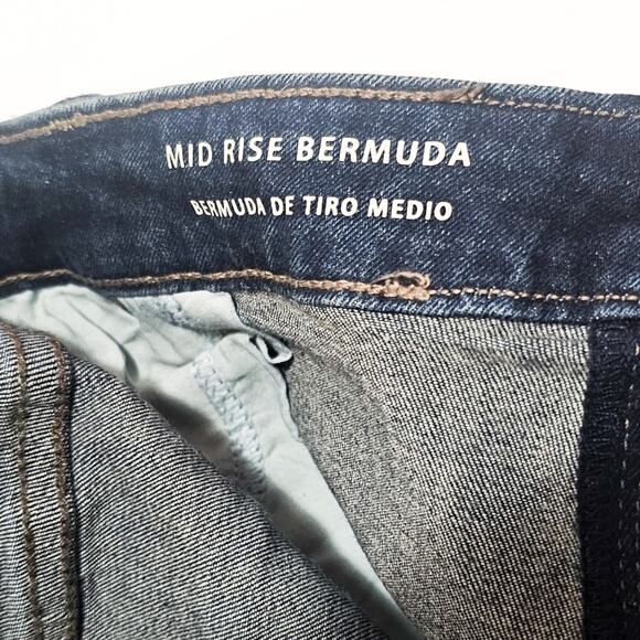 Universal Thread New midnight blue mid rise Bermuda denim shorts size 26W - Picture 7 of 14